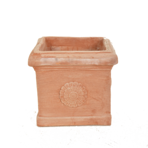 Pot Cubo Con Rosone