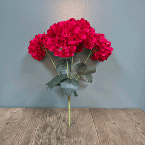 Silk Hydrangea (Red) 48cm
