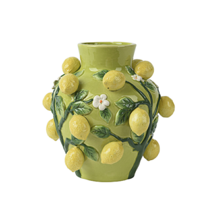 Vase dolomite Shiny Lemon (Green)
