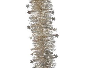 Tinsel Garland PET Shiny with Stars