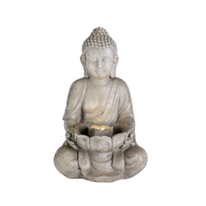 Fountain Sitting Buddha (Grey)