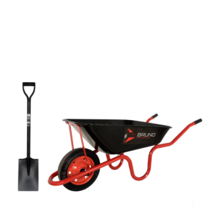 Wheelbarrow & Digging Spade