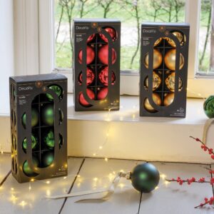Glass Shiny - Matt Plastic Baubles