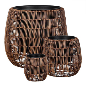 Round Pot Pancho (Dark Brown)