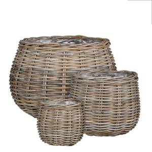Round Basket Marcia (Grey)