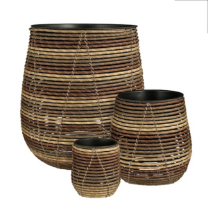 Round Pot Cancun (Brown)