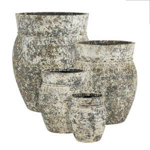 Round Pot Stilo (Light Grey)