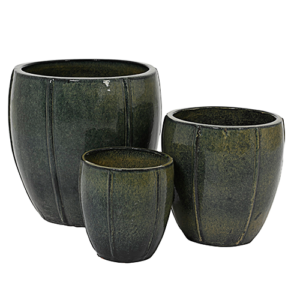 Carmen Clay Glazed Planter (Dark Brown)