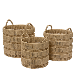 Round Basket Paper Rope (Natural)