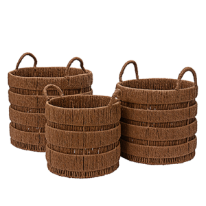 Round Basket Paper Rope (Brown)