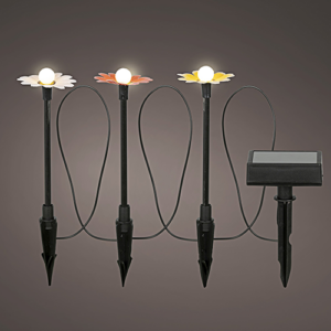 Solar Sunflower Metal Lights
