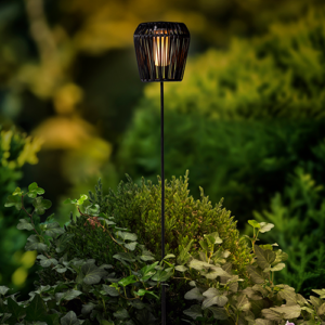 Solar Stake Light Fire Effect (Black/Flame)