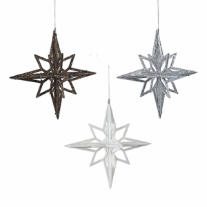 Plastic Glitter Star @ Lifestyle Home Garden