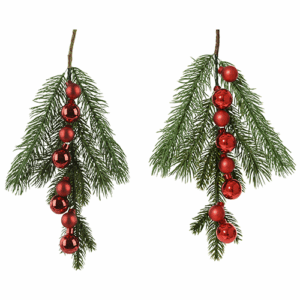 Glass baubles on branchl @ Lifestyle Home Garden