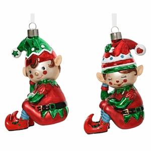 Elf glass shiny with hat @ Lifestyle Home Garden