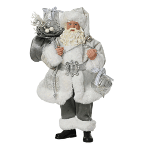 Santa Holding Bauble Sack