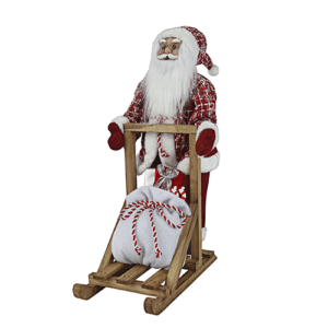 Santa Giftbag Tree & Drum on Sled