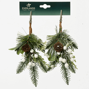 Modern pick glitter wooden balls pinecones eucalyptus @ Lifestyle Home Garden