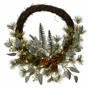 Brush wreath white star flower @ Lifestyle Home Garden