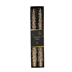 Candle Dinner Tree Design Metalic