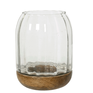 Hurricane Mangowood Base With Glass
